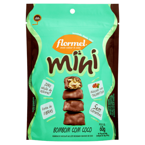 Mini Bombom Flormel Coco 60G