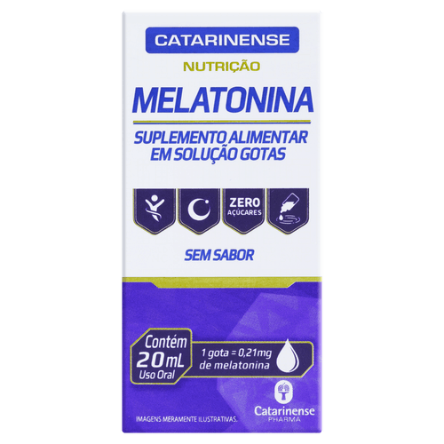 Melatonina Em Gotas Sem Sabor - 20ml