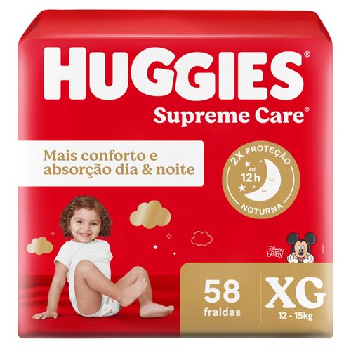 Fralda Huggies Supreme Care XG - 58 unidades