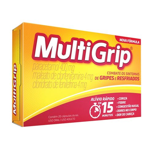 Multigrip Multilab Caixa 20 Cápsulas