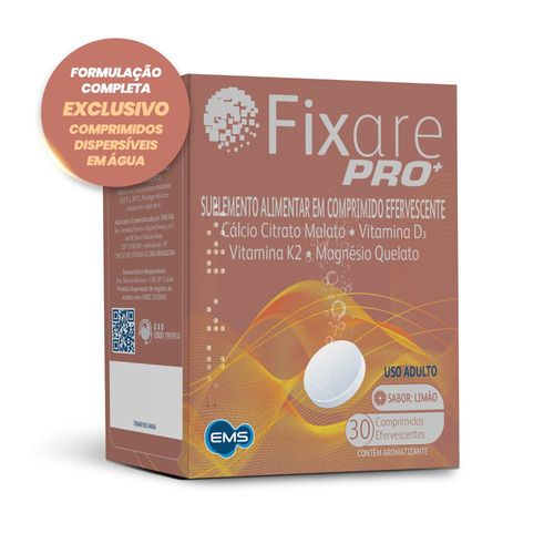 Suplemento Alimentar Fixare Pro 30 Comprimidos Efervescentes
