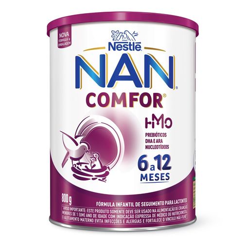 Fórmula Infantil para Lactentes Nan Comfor HMO Lata 800g Nestle