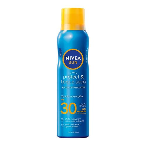 Protetor Solar FPS 30 Nivea Sun Protect & Toque Seco Frasco 200ml Spray