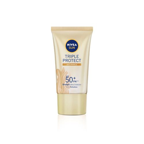 NIVEA SUN Protetor Solar Facial Tripla Proteção Loção Antissinais FPS 50 - 40ml