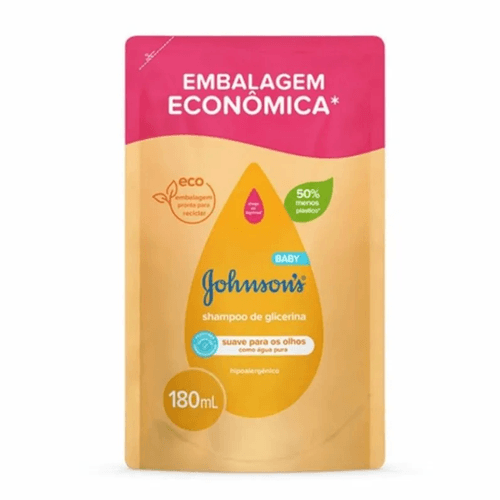 Shampoo Johnsons Baby de Glicerina Refil - 180ml