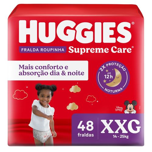 Fralda Huggies Supreme Care XXG - Roupinha - 48 unidades