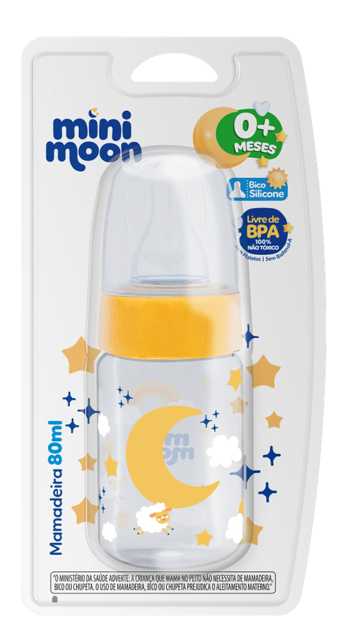 Mamadeira Mini Moon 80ml - 1 Unidade