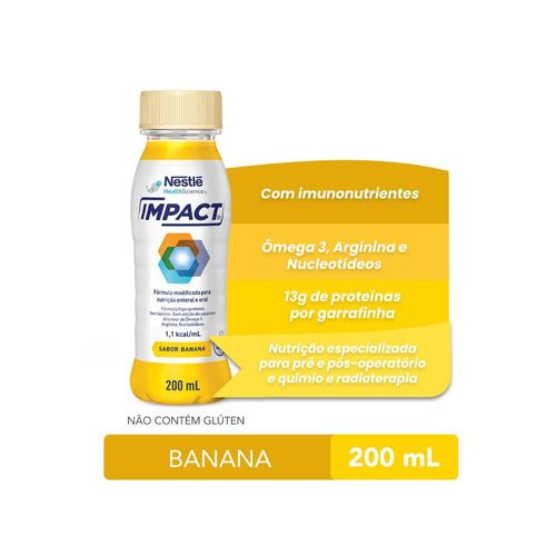 Nutrição Enteral e Oral Impact Banana - 200ml