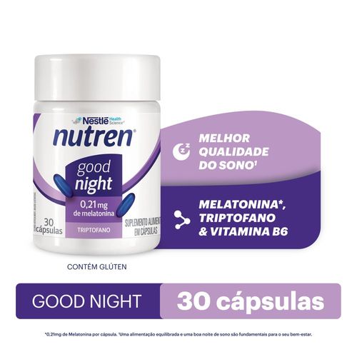 Suplemento Alimentar Nutren Melatonina Good Night 30 Cápsulas