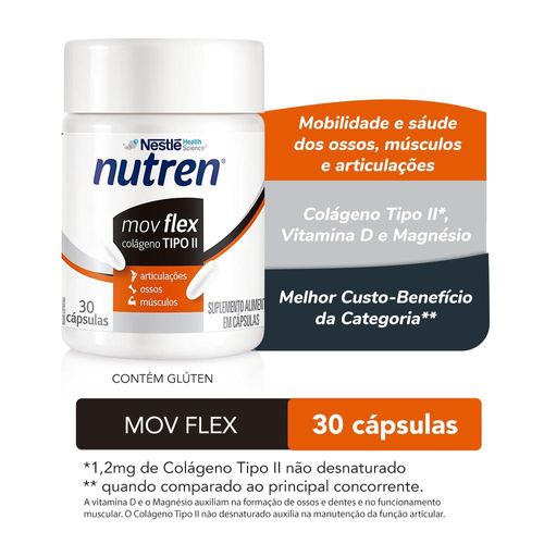 Suplemento Alimentar Nutren Mov Flex A-Z 30 Cápsulas