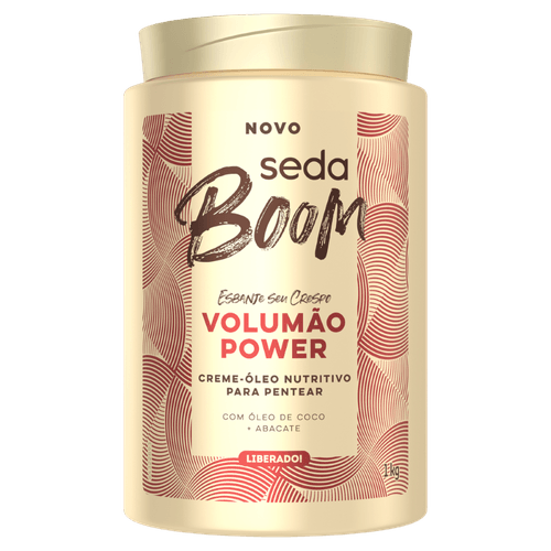 Creme para Pentear Seda Boom Volumão Power Pote 1kg