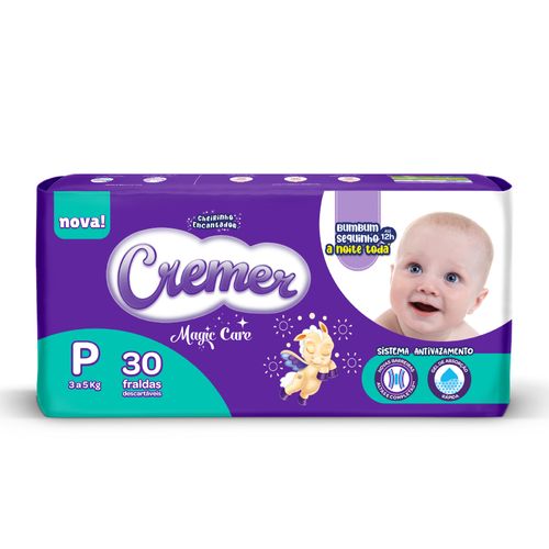 Fralda Cremer Jumbo P -  30 Unidades