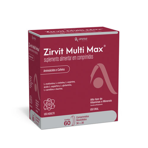 Polivitamínico Zirvit Multi Max 60 comprimidos Zirvit