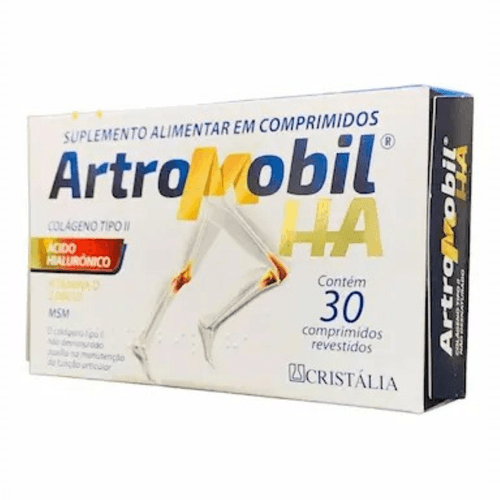 Suplemento Alimentar Artromobil HA Cristália 30 Comprimidos