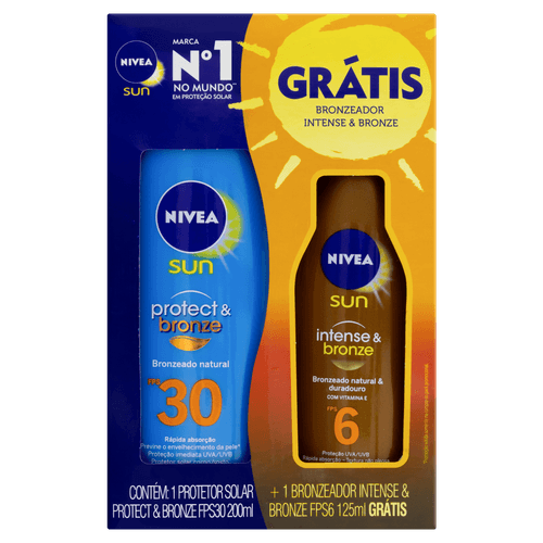 Nivea P&B Fp30 200Ml+Bronz Fp6 125Ml Gts