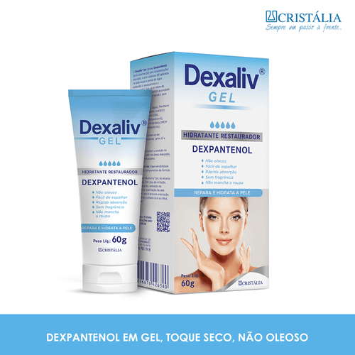 Gel Hidratante Restaurador Facial Dexaliv Cristália 60g