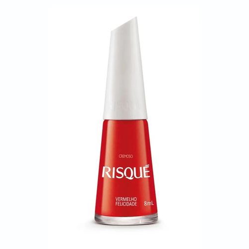 Esmalte Cremoso Risque Vermelho Felicidade - 8ml