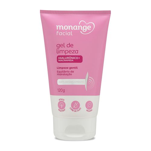 Gel de Limpeza Facial Antirressecamento Monange - 120g