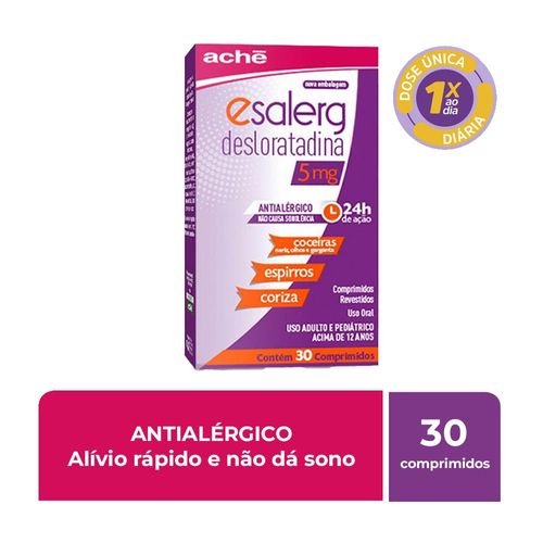Esalerg 5mg 30 Comprimidos Revestidos