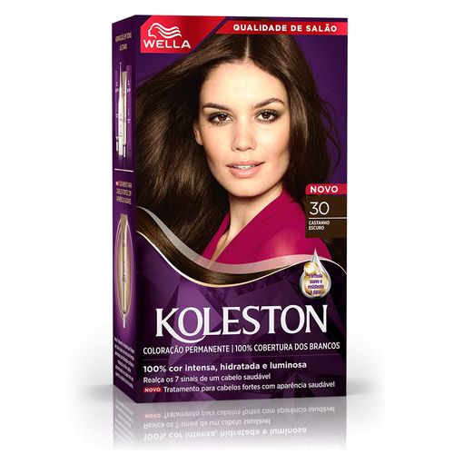 Tintura Koleston Wella 30 Castanho Escuro