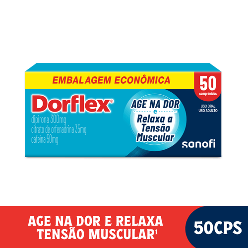 Dorflex - Analgésico e Relaxante Muscular - 50 comprimidos