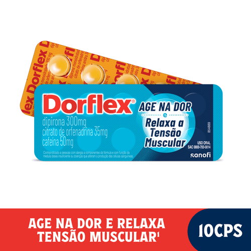 Dorflex - Analgésico e Relaxante Muscular - 10 comprimidos