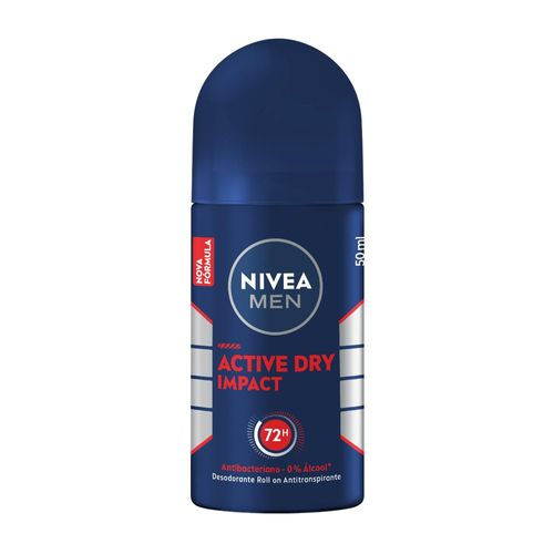 Desodorante Nivea Rollon Dry Impact 50Ml - Nivea For Men