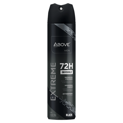 Desodorante Aerosol Invisible Sport 72h Above Men Extreme 150ml