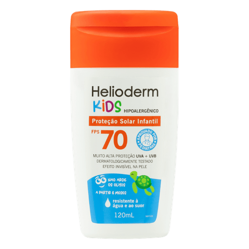 Protetor Solar FPS 70 Helioderm Kids - 120ml