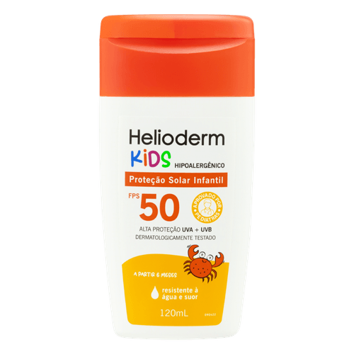 Protetor Solar FPS 50 Helioderm Kids - 120ml