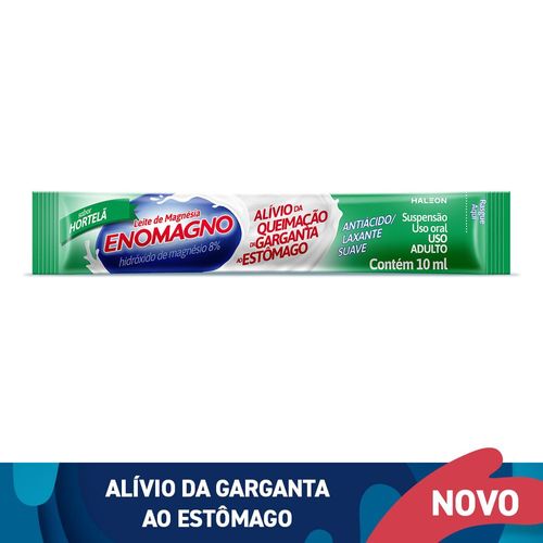 ENOMAGNO Leite de Magnésia Hortelã Sachê 10ml