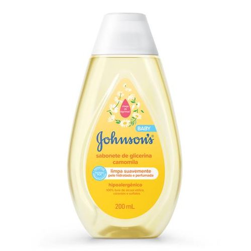 Sabonete Líquido de Glicerina Camomila Johnson's Baby Cabeça aos Pés-200ml