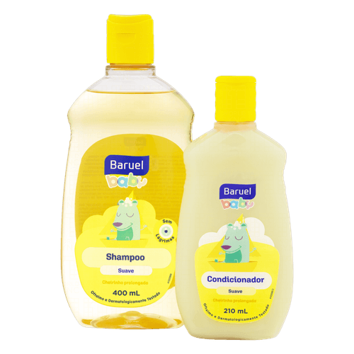 Kit Shampoo-400ml + Condicionador 210ml Baruel Baby Suave