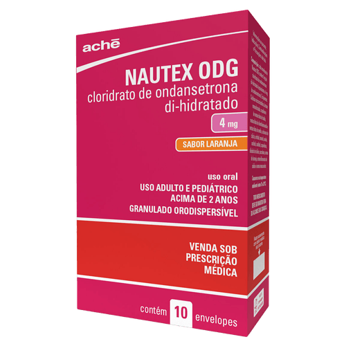 Antiemético Ondansetrona Nautex 4mg Granulado Orodispersível 10 Envelopes