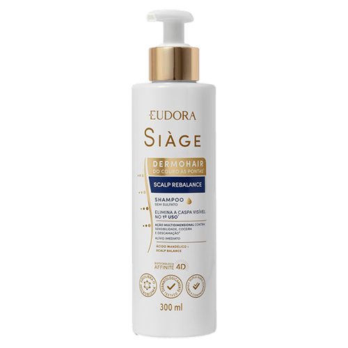 Shampoo Eudora Siàge Scalp Rebalance Pump - 300ml