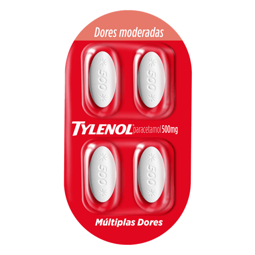 Tylenol 500mg Blister - 4 Comprimidos