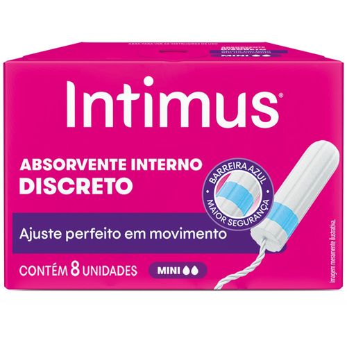 Absorvente Interno Intimus Mini Caixa 8 Unidades