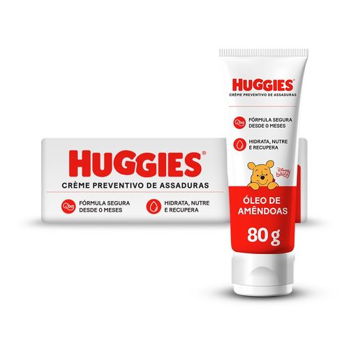 Creme Preventivo de Assaduras Bebê Huggies Supreme Care Caixa 80g