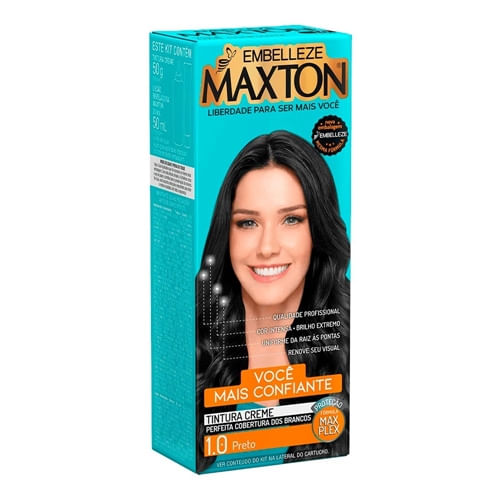 Tinta de Cabelo Maxton Você Mais Confiante Preto 1.0