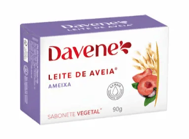 Sabonete Davene Vegetal Leite de Aveia Ameixa - 90g