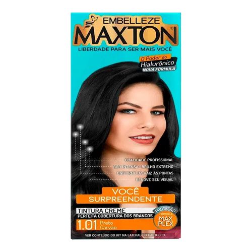 Embelleze Tinta De Cabelo Maxton Preto Carvão 1.01