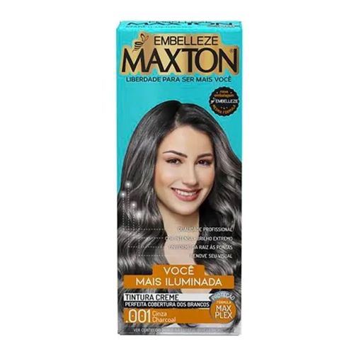 Embelleze Tinta De Cabelo Maxton Cinza Charcoal .001