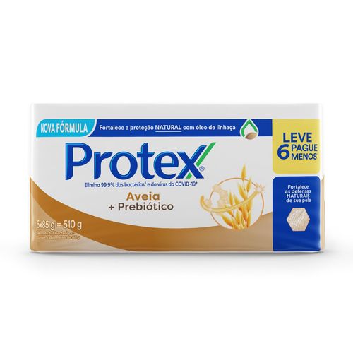 Kit Sabonete em Barra Protex Aveia 85g - 6 unidades