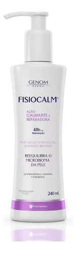 Creme Calmante Fisiocalm Branco 240ml União Química para Pele Sensível