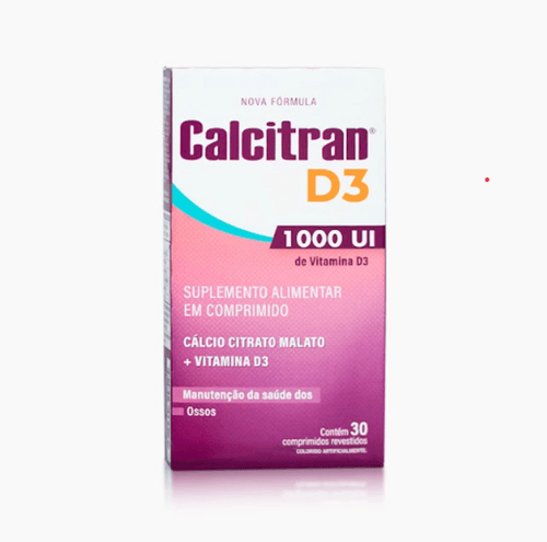 Suplemento Alimentar Calcitran D3 1000UI - 30 Comprimidos