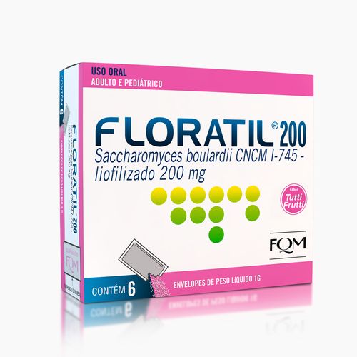 FLORATIL 200MG 6ENV 1G