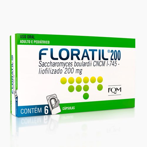 Floratil 200mg Probiótico - 6 Cápsulas