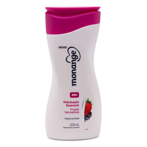 Hidratante Desodorante Monange Hidratação Nutritiva Frutas Vermelhas 200ml