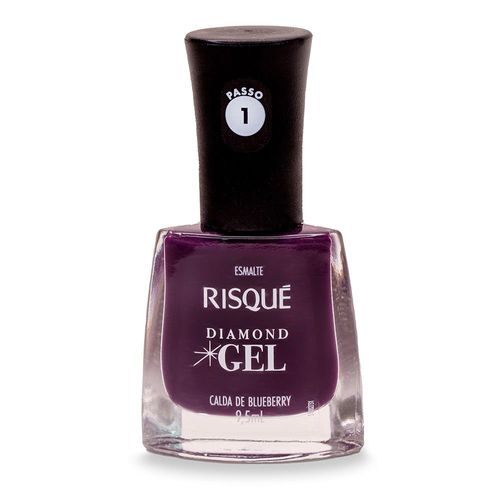 Esmalte Diamond Gel Cremoso Calda de Blueberry 9,5ml Risque