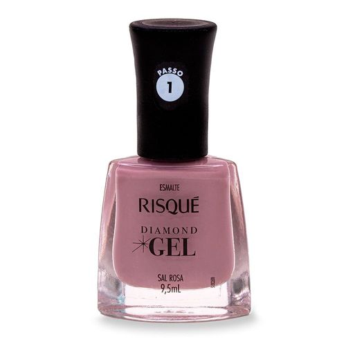 Esmalte cremoso Risqué Diamond Gel Sal Rosa 9,5ml